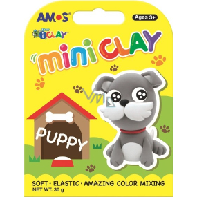 Amos I-Clay Mini Clay Modelling Drying Clay Puppy 4 colours x 7,5 g