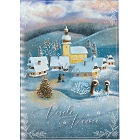 Albi Playful Christmas Envelope Card Christmas Village in Winter 14,8 x 21 cm