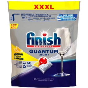 Finish All in 1 Quantum Lemon Sparkle dishwasher tablets 60 pcs