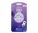 Wilkinson My Intuition Quattro Smooth Violet Bloom razor for women 3 pieces