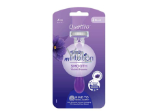 Wilkinson My Intuition Quattro Smooth Violet Bloom razor for women 3 pieces