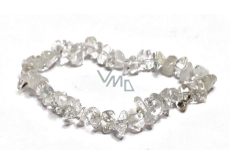 Crystal bracelet elastic chopped natural stone 19 cm