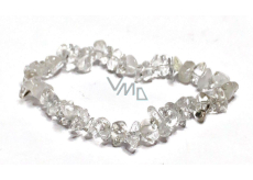 Crystal bracelet elastic chopped natural stone 19 cm, gets rid of everything negative