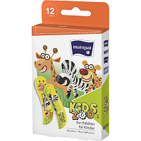 Matopat Kids Zoo Band-Aid with Animal Motifs, 12 pcs