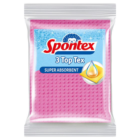 Spontex Top Tex Multi-Purpose Sponge Cloth 3 Pieces