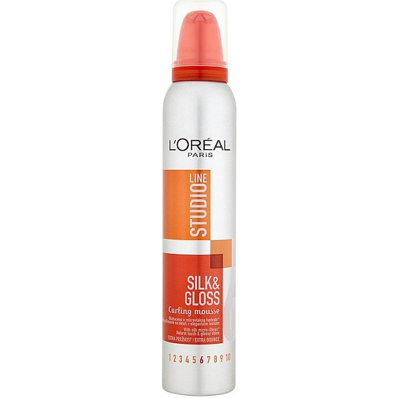 Loreal Paris Studio Line Silk & Gloss Curl Mousse wave shaping foam 200 ml