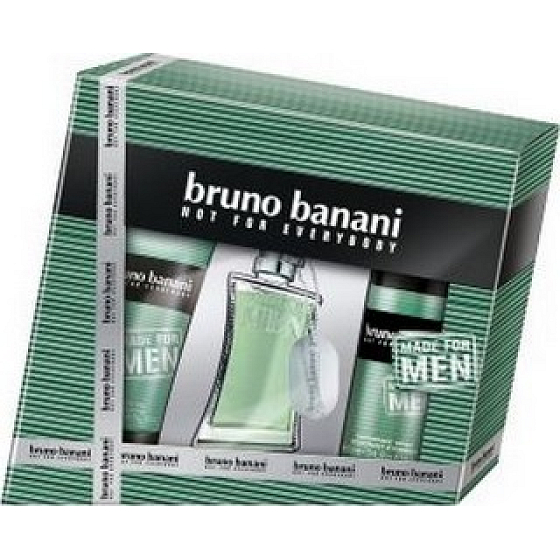 Bruno Banani Made eau de toilette for men 30 ml + shower gel 50 ml + deodorant spray 50 ml, gift set