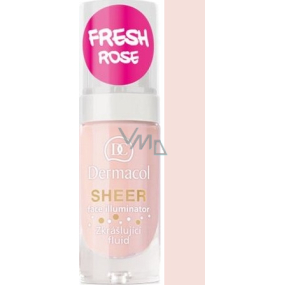 Dermacol Sheer Face Illuminator Beautifying Fluid Fresh Rose 15 ml