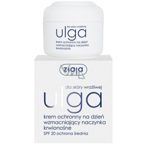 Ziaja Ulga SPF 20 protective day cream strengthening blood vessels for sensitive skin 50 ml