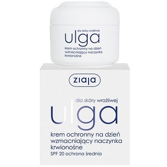 Ziaja Ulga SPF 20 protective day cream strengthening blood vessels for sensitive skin 50 ml