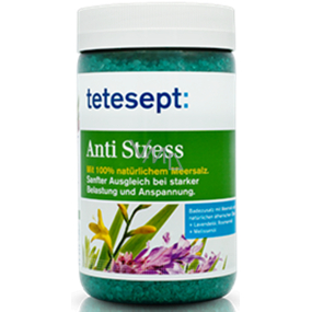 Tetesept Anti-stress Lavender and Lemon balm 100% Sea salt 900 g Anti Stress