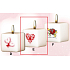 Lima Valentine's Candle 1 Heart Candle with Imprint White Cube 45 x 45 mm 1 Piece