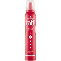 Taft Shine, mousse hairspray with mega strong hold, hold strength 4, 200 ml