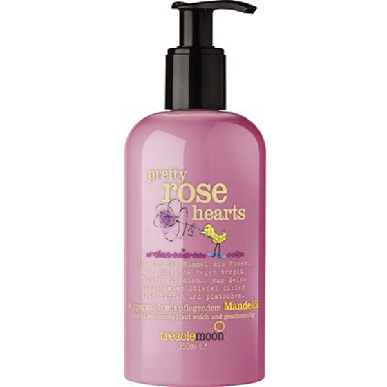 Treaclemoon Pretty Rose Hearts body lotion with 350 ml dispenser