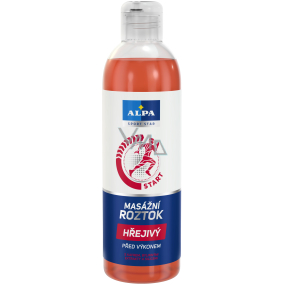 Alpa Sport Start Start before performance Warm massage solution with camphor, herbal extracts and essential oils 250 ml