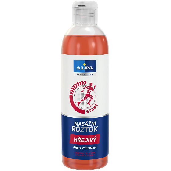 Alpa Sport Start Start before performance Warm massage solution with camphor, herbal extracts and essential oils 250 ml