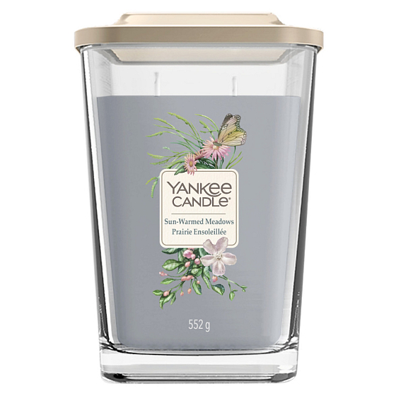 Yankee Candle Sun Warmed Meadows - Sun-Warmed Meadow Soy Scented Candle Elevation Large Glass 2 Wicks 552 g