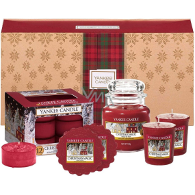 Yankee Candle Christmas Magic Classic small glass 104 g + votive candle 2 x 49 g + scented wax 2 x 22 g + tea candle 12 x 9.8 g, Christmas gift set