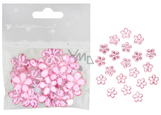 Self-adhesive pink flowers 2 cm 20 pieces