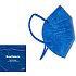 Healfabric Respirator Mouth Protection 5-layer FFP2 Face Mask Dark Blue 1 piece