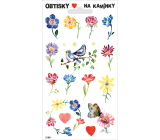 Arch Decals for stones Flowers and birds 17 x 9.5 cm