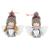 Angel grey with hat 7 cm mix of motifs