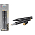 Colorino Artist sketch markers double-sided, triangular, fine and cut solid tip, 2 colours gold and silver