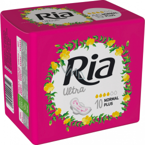 Ria Ultra Normal Plus sanitary pads with wings 10 pieces