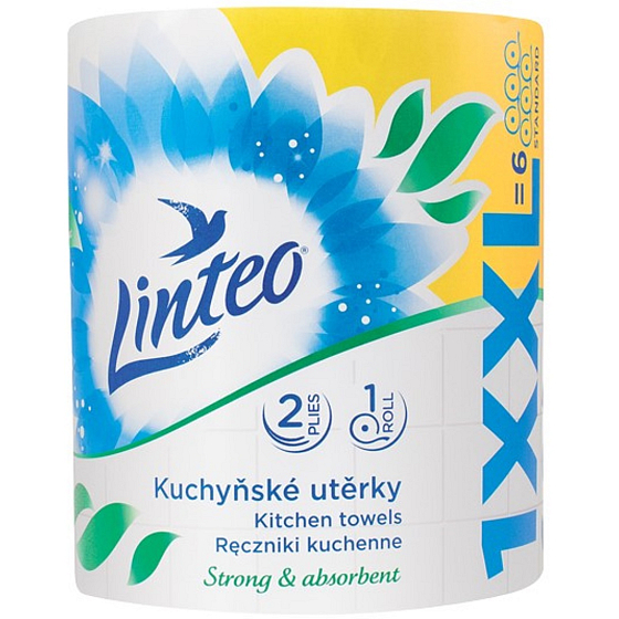 Linteo XXL Kitchen Towels, double layer, 100% cellulose 60 m 1 piece