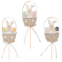 Bunny in a cupcake wooden dowel 9 cm + skewers 1 piece different colours
