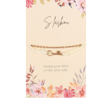 Albi Gift bracelet We were looking for happiness, Key symbol of freedom 1 piece