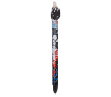 Colorino Rubberized pen Spiderman black spider, blue refill 0,5 mm