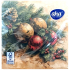 Aha Paper Napkins 3-ply 33 x 33 cm 20 pieces Golden and Red Baubles, Holly and Twig