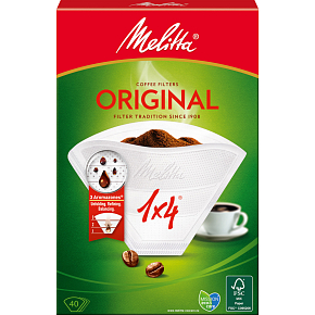 Melitta Original Coffee Filters 1×4, 40 pcs Melitta Original Coffee Filters 1×4, 40 pcs