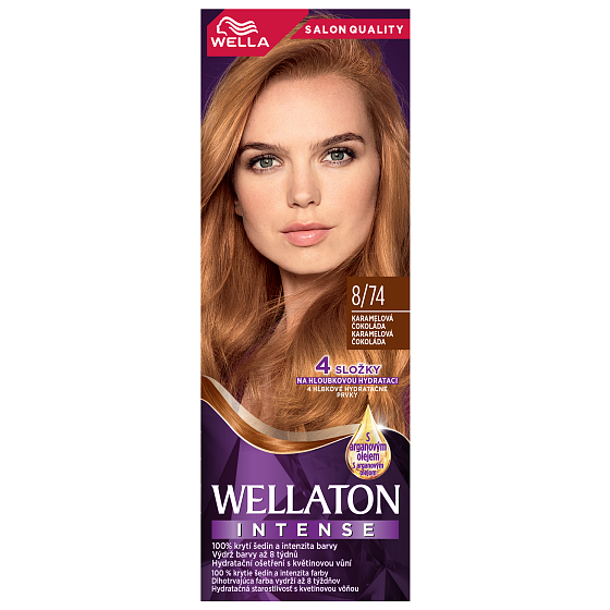 Wella Wellaton Intense Color Cream cream hair color 8/74 chocolate caramel