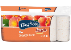 Big Soft Peach Peach perfumed toilet paper 2 ply 10 rolls x 200 pieces