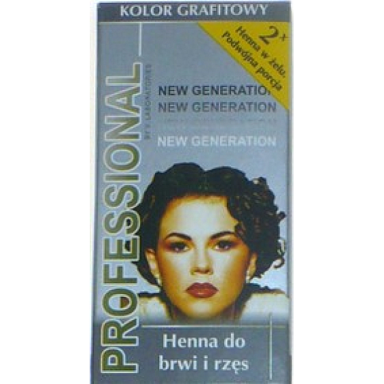 Profesional Eyebrow and eyelash paint of henna graphite 2 x 3 ml