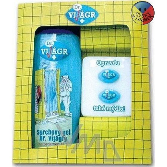 Bohemia Gifts Dr. ViJágry shower gel 300 ml + toilet soap 35 g, cosmetic set