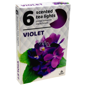 Tea Lights Violets scented tea lights 6 pieces