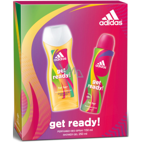 Adidas Get Ready! for Her deodorant spray 150 ml + shower gel 250 ml, gift set