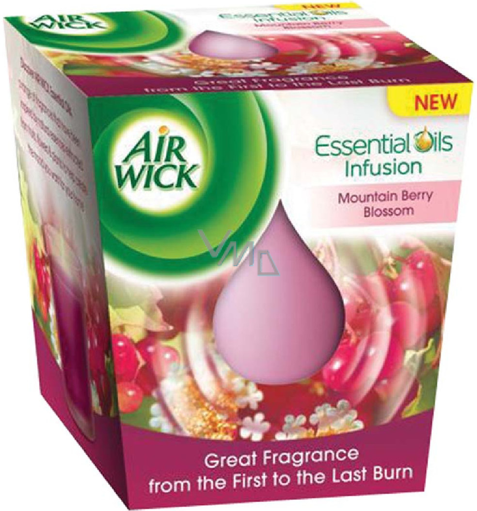 Air Wick Essential Oils Infusion Mountain flowers scented candle in
