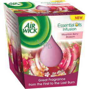 Air Wick Essential Oils Infusion Mountain flowers scented candle in glass 105 g