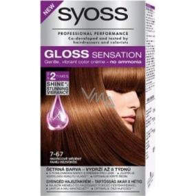 Syoss Gloss Sensation Gentle hair color without ammonia 7-67 Cinnamon copper 115 ml