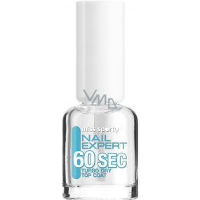 Miss Sports Nail Expert 60 Sec Turbo Dry Top Coat quick-drying nail polish 8 ml