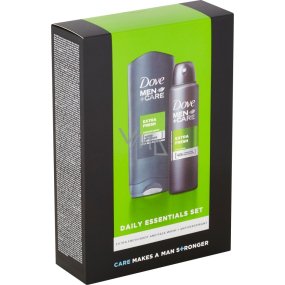Dove Men + Care Extra Fresh shower gel 250 ml + antiperspirant spray 150 ml, cosmetic set