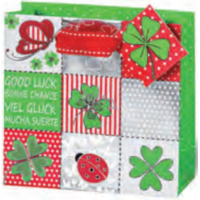 BSB Luxury gift paper bag 36 x 26 x 14 cm Four-leaf clover LDT 365-A4