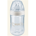 Nuk Nature Sense Bottle nursing plastic latex teat 0 - 6 months, teat size S 260 ml