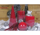 Lima Artic candle red ball 80 mm 1 piece