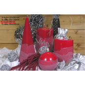 Lima Artic candle red ball 80 mm 1 piece