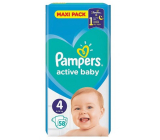 Pampers Active Baby Maxi Pack 4 9-14 kg diapers 58 pieces